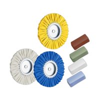 Magideal - 3 Piezas 4 Piezas Rueda De Pulido De Cera Fácil Instalación Para Amoladora De Banco Reemplazar Piezas Kit De Rueda De Pulido De Vías Respiratorias De