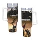 thumbnail image 4 of Transformers: El Despertar de las Bestias Vaso aislado de acero inoxidable con asa, diseño temático, regalo para familia, amigos y fans; incluye pajita y encaja en el portavasos estándar, 40 oz, 4 of 6