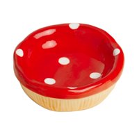 Magideal - Casa De Cerámica Para Hámster, Escondite Para Hámster, Bonito Cuenco De Alimentación Con Forma De Seta Para Hurón, Hámster Enano, Animales Pequeños, E Tazón De Comida A