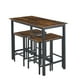 thumbnail image 4 of Pack Mesa Alta + 4 Taburetes Bar | Estilo Industrial negro, 4 of 5