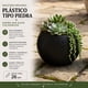 thumbnail image 5 of Macetero Plastico Redondo Tipo Piedra Decorativo Jardin M negro, 5 of 10