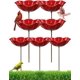 thumbnail image 1 of Estaca jardín flor metal hecha mano baño pájaros estación riego abejas mariposas exterior, 1 of 7