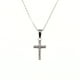 thumbnail image 1 of Collar Religioso con una Cruz de 13mm con Circones de Plata 925, 1 of 2