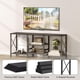 thumbnail image 5 of Soporte de TV JARHETUN para TV de 55 pulgadas con estantes abiertos de 3 niveles, negro, 5 of 7