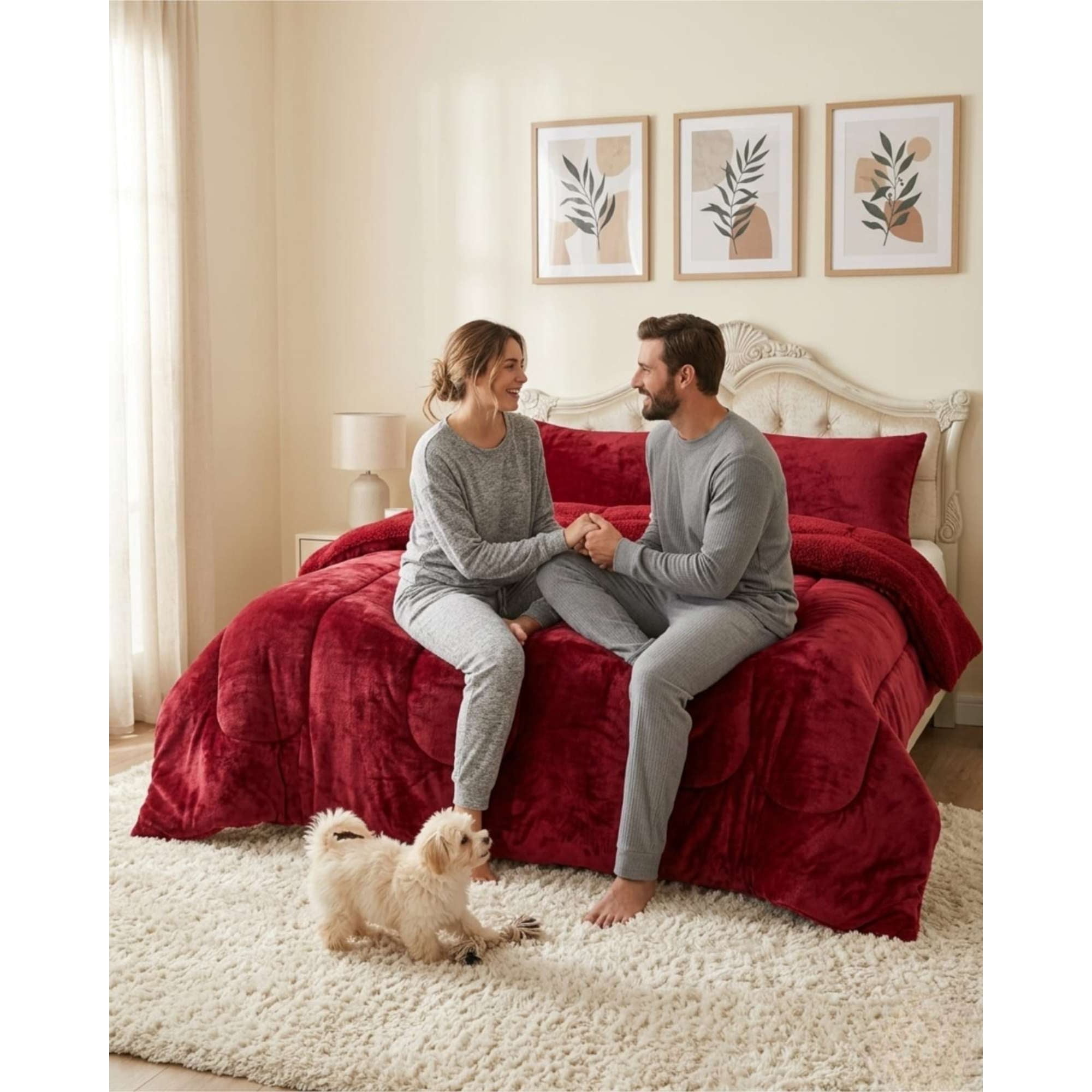 Todo Para El Hogar - Cubrecama De Invierno Plush Con Chiporro 2 Plazas