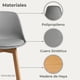 thumbnail image 2 of Pack 2 Taburetes Piso Bar Acolchado Altura 65cm Eames Tulip Gris, 2 of 10