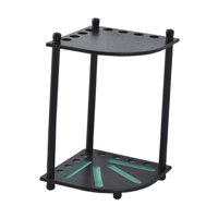 Magideal - Soporte Para Palo De Billar,Accesorios De Billar,Estante Para Barra De 8 Orificios De Fácil Colocación,Soporte De Suelo Elegante Para Tacos De Billar