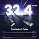 thumbnail image 4 of Cable DisplayPort UGREEN con certificación VESA 8K, 16 pies (5 m) DP 1.4, 4 of 9