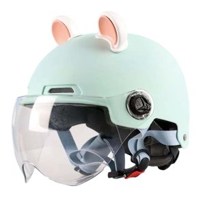 Ioensy - Accesorio Para Casco De Ciclomotor Jet Para Motocicletas Eléctricas Chopper Moped Verde