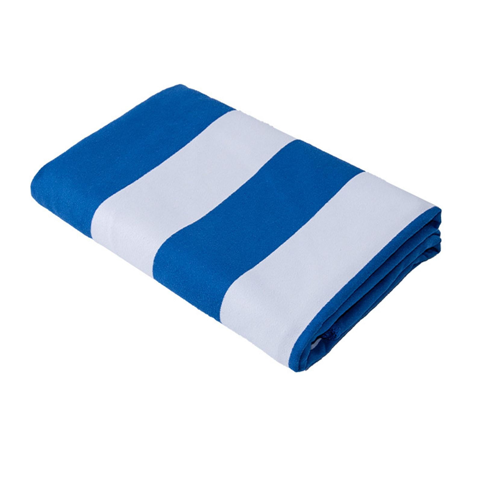 Toalla De Playa Toalla De Baño Grande Suave Altamente Absorbente Para Baño Vacaciones Gimnasio Azul