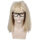 thumbnail image 2 of Peluca Linfairy Rubia 54‑61 cm con Corte Mullet y Gafas, 2 of 5