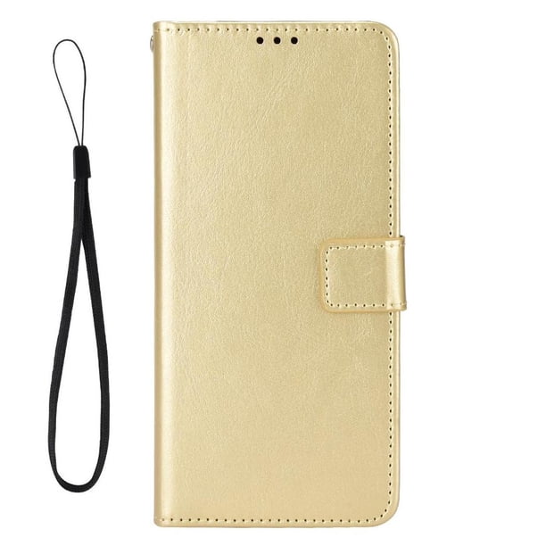Funda tipo libro para Samsung Galaxy M14 4G, cartera todo‑en‑uno, funda multifuncional con tarjetero y correa de muñeca desmontable