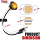 thumbnail image 2 of Luz lateral LED TMH 34 ámbar 12V pack 100, 2 of 3