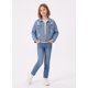 thumbnail image 3 of Chaqueta De Mezclilla Niña Con Brillos Y Rasgados Denim, 3 of 3