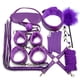 thumbnail image 1 of 10pcs/set Men's Sexy Restraints Bondage Props, Plush Adjustable Handcuffs Shackles Collar, Whip, Eye Mask, Nipple Clips, Rope, Feather Tickler, Sex Toys, SM Tools, Sex Accessories, Couple Gift, 1 of 3