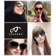 thumbnail image 3 of Gafas de Sol Polarizadas para Mujer FEISEDY Cuadradas Brillantes B2289, 3 of 8