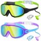 thumbnail image 1 of Gafas natación antivaho con pinza nariz tapones oídos antigoteo visión amplia protección UV, 1 of 8