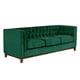 thumbnail image 2 of Sofá Roma 3 Cuerpos Tela Velvet Verde, 2 of 6