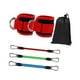 thumbnail image 1 of 3 Piezas De Bandas De Resistencia Para Tobillos Con Pu?os Para Entrenamiento De Fuerza, Color Rojo, 1 of 5
