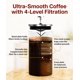 thumbnail image 2 of Prensa Francesa Café Du Chateau 1 L, Pack de 2, Acero Inoxidable, 2 of 9