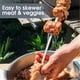 thumbnail image 4 of 20pcs Grilling Flat Metal BBQ Skewers Stainless Steel Kabob BBQ Skewer 35CM/13.77inch, 4 of 4