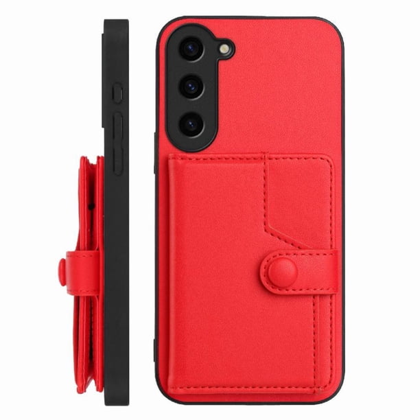 FOXDOCK Funda para SAMSUNG Galaxy S23 plus 5G con Bloqueo RFID - Diseño Elegante con Cierre de Botón