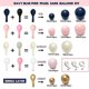 thumbnail image 4 of Kit con forma de arco para globos, feilebalon, azul marino, rosa y dorado, doble relleno, 4 of 8