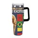 thumbnail image 1 of Copa Mundial de la FIFA Vaso aislado de acero inoxidable con asa, diseño temático, regalo para familia, amigos y fans; incluye pajita y encaja en el portavasos estándar, 40 oz, 1 of 6