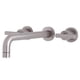 thumbnail image 1 of Grifo de pared para bañera Kingston Brass Manhattan, níquel cepillado, 1 of 7