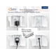 thumbnail image 3 of Caja con tapa de enchufe Safety Innovations, doble puerta, a prueba de bebés, 3 of 5