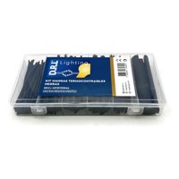 Teimporta - Kit De Mangas Termocontraibles 100 Unidades Colores/Negra