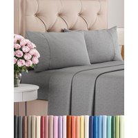 Juego De Sábanas Cgk Unlimited, Tamaño King, Gris Jaspeado, 4 Piezas
