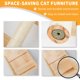 thumbnail image 5 of Juego de muebles NOVGOBHOT con estantes de pared para gatos con rascador, 5 of 6