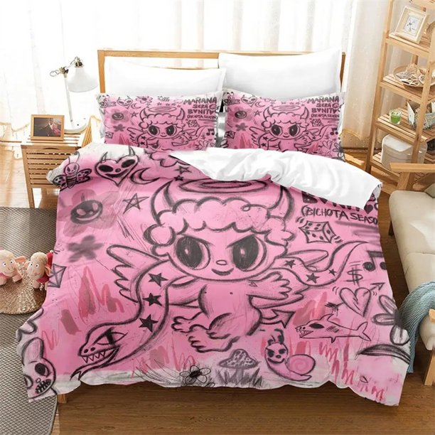 Karol G Manana Sera Bonito Bichota Bedding Set Boys Girls Duvet Cover Pillowcase Bed Kids Adult