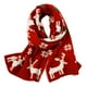 thumbnail image 1 of Bufanda larga y cálida de invierno con diseño de reno y copo de nieve de Navidad unisex, bufandas tejidas, regalos, bufandas para mujer, 1 of 5