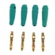 thumbnail image 1 of Set 4pcs Cable De Altavoz De Audio Musical Cable Conector De Conector Banana 50mm Verde, 1 of 5