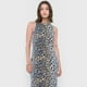 thumbnail image 3 of Vestido Mujer Largo Rib Animal Print Café Corona, 3 of 5