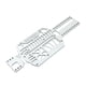 thumbnail image 4 of Placa Base De Metal Para Coche RC Para Wltoys 1:28 Mini-Q9 1/28 Coche De Control Remoto Plata, 4 of 5