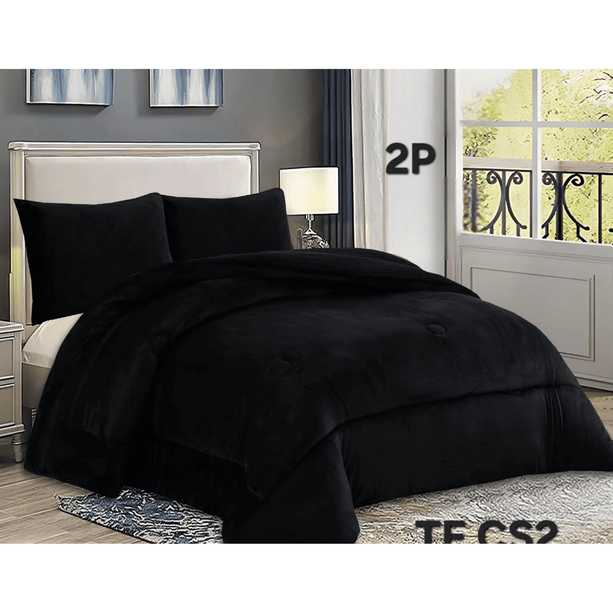 Tecnocasa - Cobertor De Invierno Plush Liso 2 Plazas