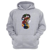 Genérico - Polerón Canguro Alicia Cuentos Infantiles Gris Claro Talla Xs Unisex