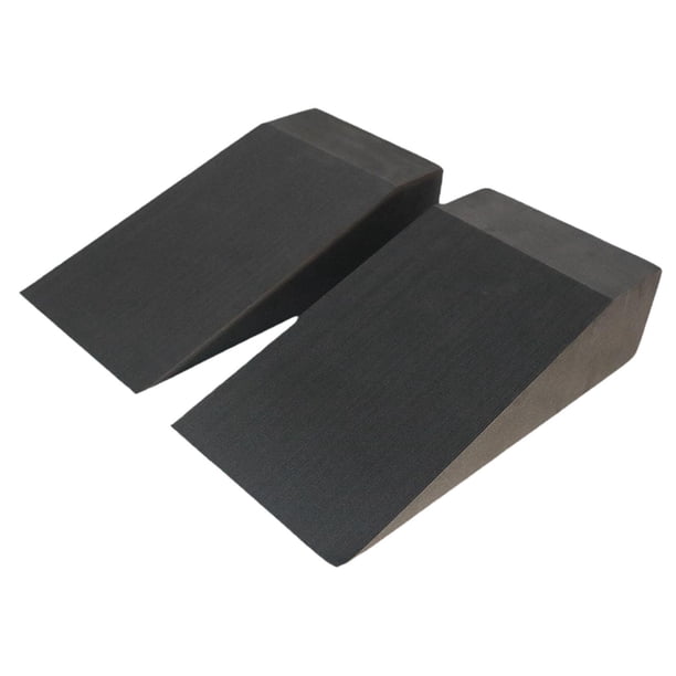 Paquete de 2 tablas de inclinación de espuma EVA, bloques de ejercicio, versátiles, para gimnasio en casa, compactas, 24 x 15 x 7,6 cm, extensión de p