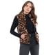 thumbnail image 1 of Polerón Mujer Coral Sin Mangas Animal Print Café Corona, 1 of 5