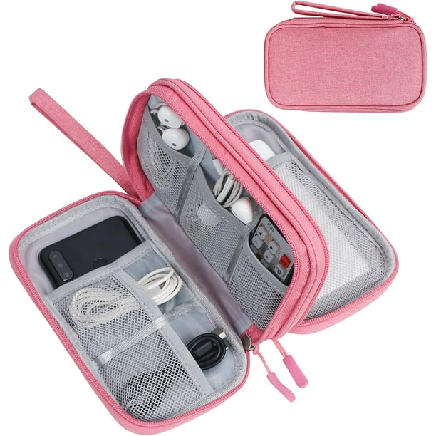 Organizador electrónico, bolsa organizadora de cables de viaje, estuche para accesorios electrónicos, portátil, impermeable, de doble capa, bolsa de almacenamiento todo en uno $Organizador electrónico