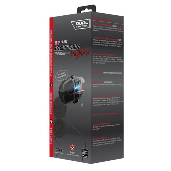 Radio Bidireccional UCLEAR Digital Motion HDX‑V Bluetooth Kit Dual