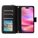 thumbnail image 2 of Funda Cartera con Cremallera y Correa para Samsung Galaxy S23 Plus Soporte y Tarjetero Negro, 2 of 6