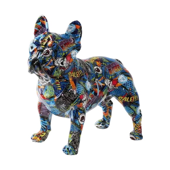 Estatua de Francés para decoración del hogar, artesanía de resina, escultura de Animal, estatua de Animal para mesa, decoración de armario , estilo c