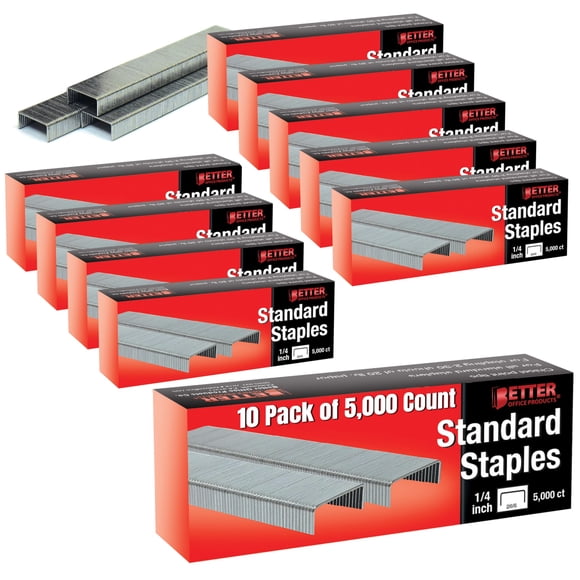 Staples Better Office Products, 26, 6 1/4 pulgadas, punta de cincel, 50 K
