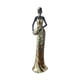 thumbnail image 1 of Estatuilla africana, estatua Tribal de señora, adorno de escritorio, escultura decorativa para estantería, escritorio, entrada, decoración del hogar, 1 of 5