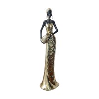 Magideal - Estatuilla Africana, Estatua Tribal De Señora, Adorno De Escritorio, Escultura Decorativa Para Estantería, Escritorio, Entrada, Decoración Del Hogar