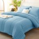 thumbnail image 1 of Juego de ropa de cama CozyLux Queen 7 piezas – Azul Aqua, 1 of 9